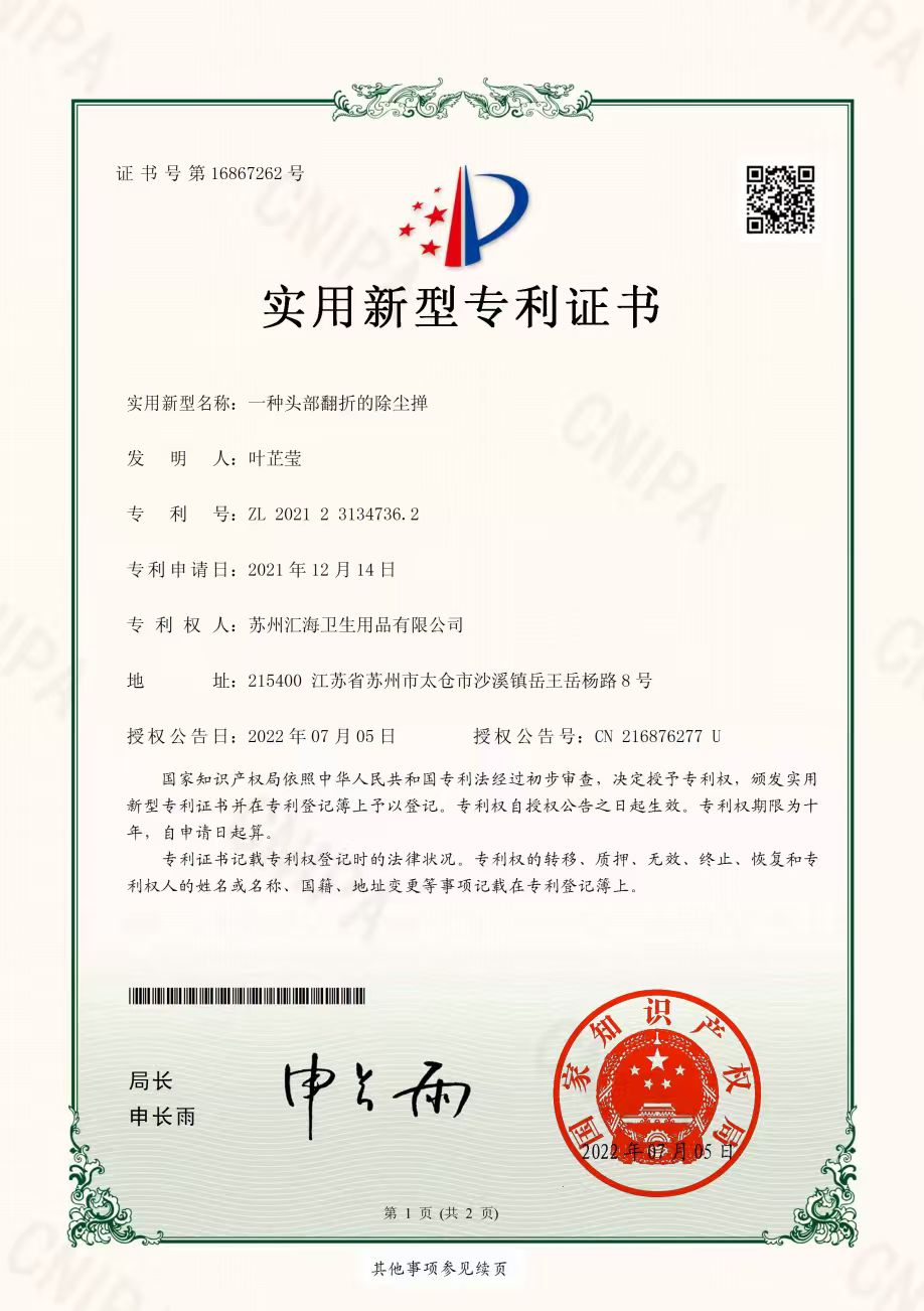 Patent Certificate 3